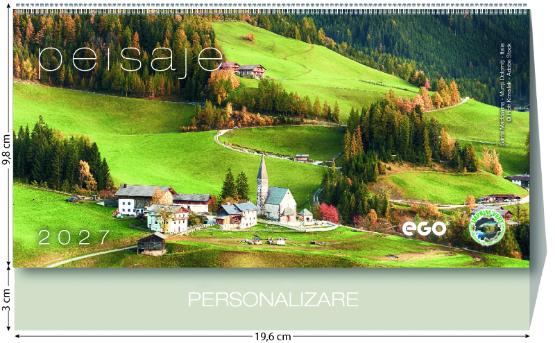 PEISAJE calendar de birou 2027