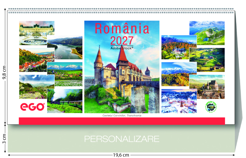 ROMANIA calendar de birou 2027