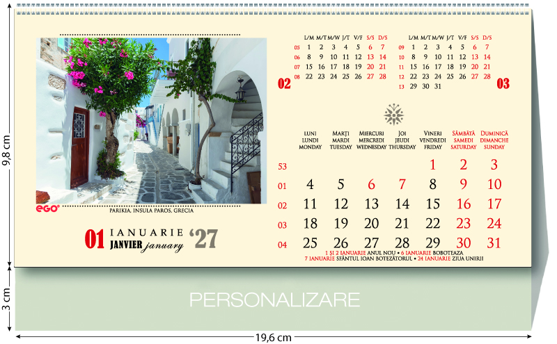 STRAZI calendar de birou 2027 - imagine 3