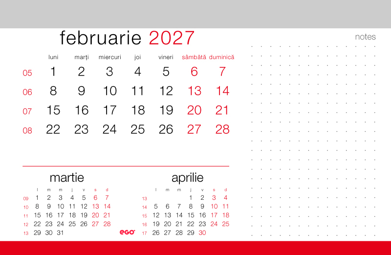 CARO calendar de birou 2027 - imagine 4